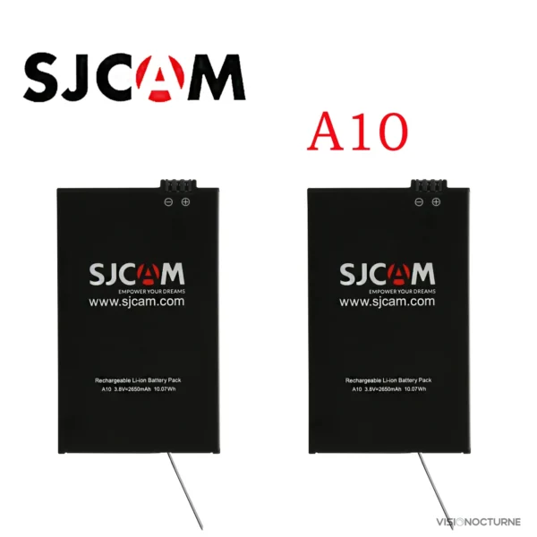 Batterie SJCAM A10 avec capacité de 2650mAh