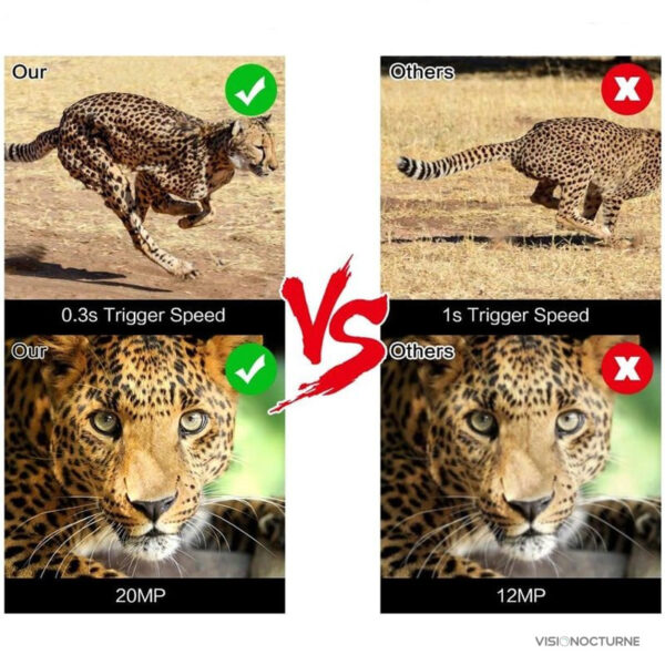 Appareil photo de chasse haute résolution 20MP