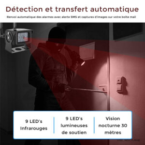 Surveillance en temps réel avec caméra infrarouge 4G