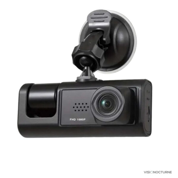 Caméra voiture HD double lentille avec vision nocturne