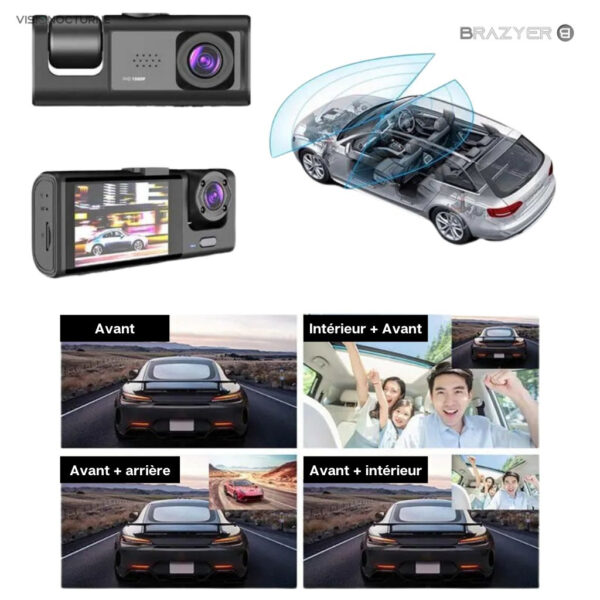 Système de caméra pour voiture avec fonctionnalités avancées
