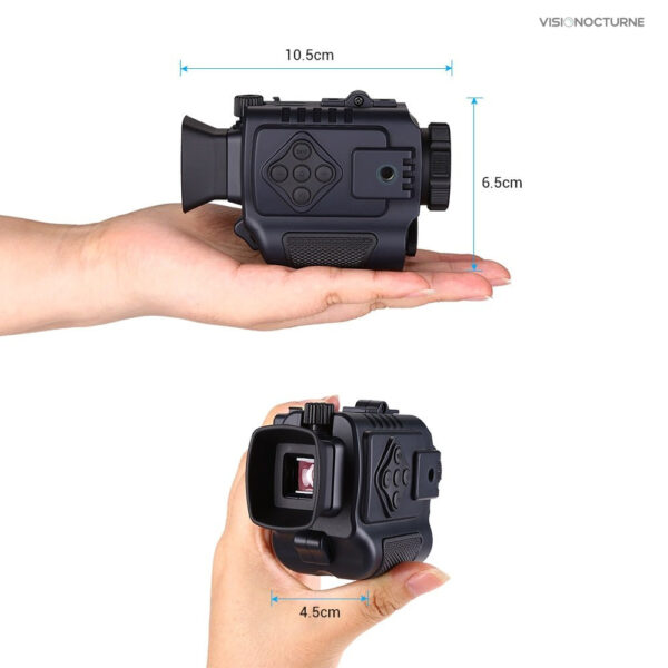 Monoculaire G55, performance en vision nocturne