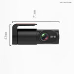 Dashcam nocturne pour enregistrements de nuit clairs