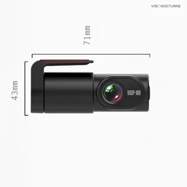 Dashcam nocturne pour enregistrements de nuit clairs