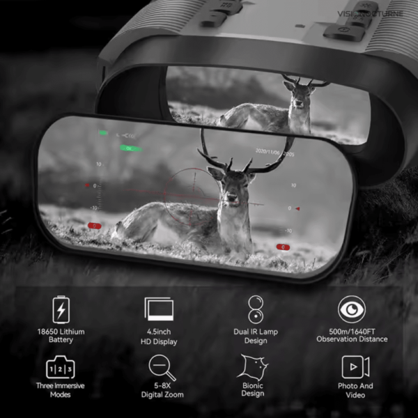 Jumelle de chasse, idéale pour une utilisation nocturne