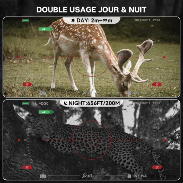 Jumelle de chasse pour une vision claire dans l'obscurité