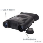 Jumelles KJ800, appareil photo et vidéo pour faible lumière