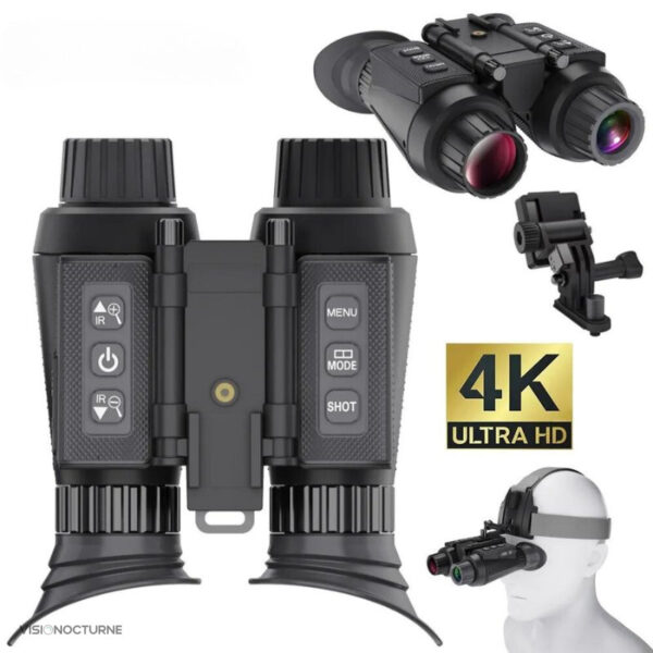 Vision nocturne 4K avec technologie infrarouge avancée