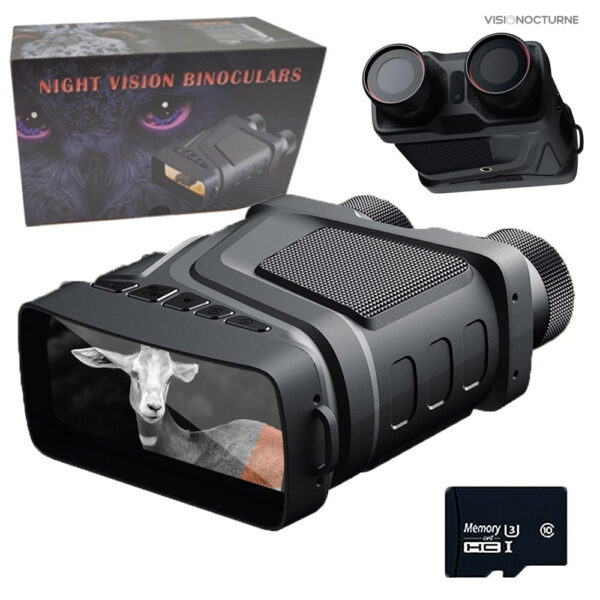 Jumelles compactes avec vision nocturne avancée 1080P