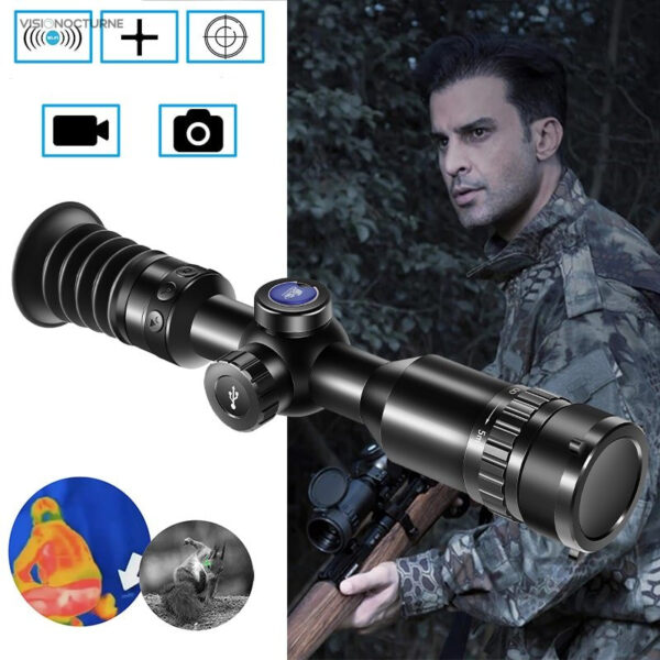 Lunette de tir TI-RS2 avec vision thermique intégrée