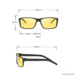 Modèle YSO, lunettes polarisées pour meilleure visibilité nocturne