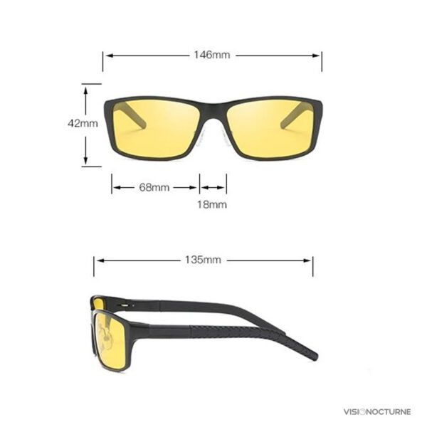 Modèle YSO, lunettes polarisées pour meilleure visibilité nocturne