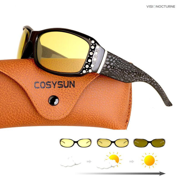 COSYSUN lunettes de conduite, lentilles pour éclairage faible