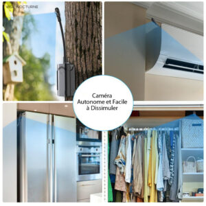 Mini caméra orientable pour espionnage et sécurité
