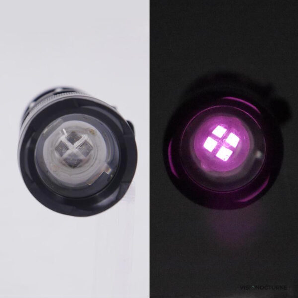 Lampe torche IR 850nm/940nm pour utilisation discrète