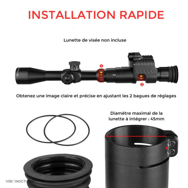Optique monoculaire pour aventures en plein air