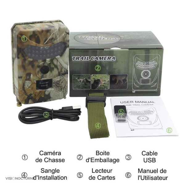 Surveillance discrète avec capteur 12MP