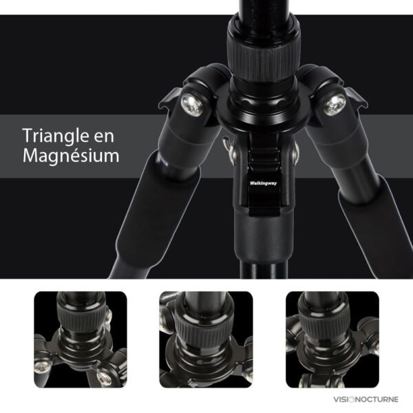 Trépied polyvalent pour jumelles, aluminium durable
