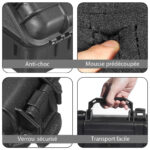 Solution sécurisée pour ranger torches et équipements optiques
